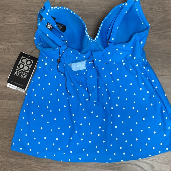 Tankini Top Sea Blue Castaway Coco Reef NWT - Picture 3 of 4